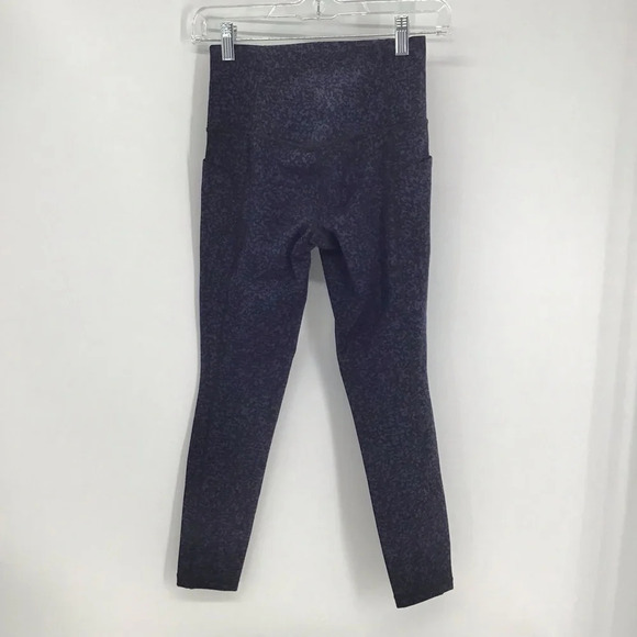 Athleta Women’s Salutation Gravel Pocket Athletic Leggings Black/Blue Size XS - Picture 3 of 8